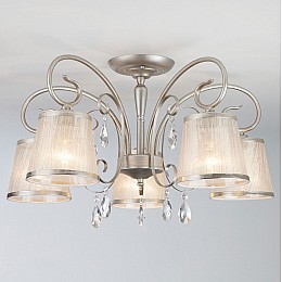 Потолочная люстра Eurosvet Liona 60065/5 серебро