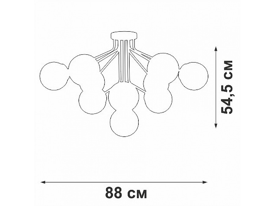 Потолочная люстра Vitaluce V42870 V42870-8/10PL