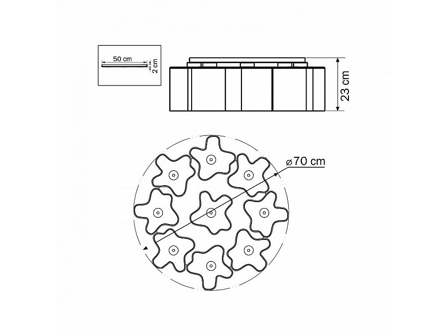 Потолочная люстра Lightstar Nubi 802090