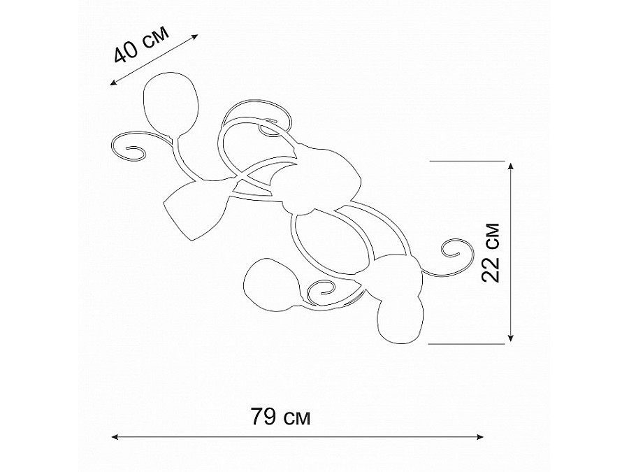 Потолочная люстра Vitaluce V3269 V3269-3/6PL