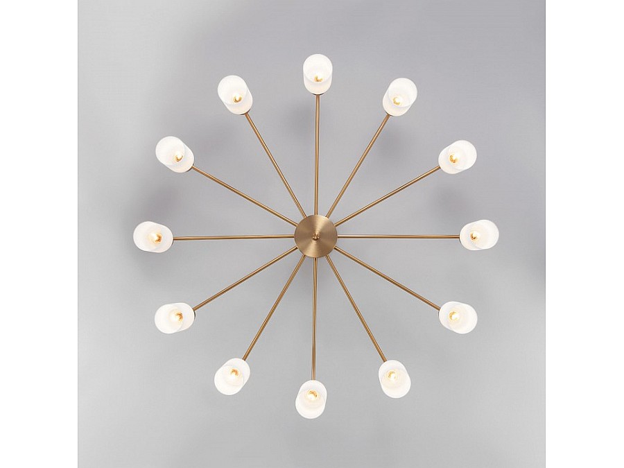 Потолочная люстра Eurosvet Vegga 70160/12 латунь Smart