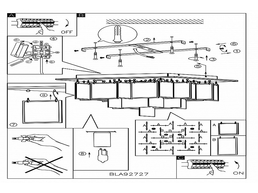 Потолочная люстра Eglo Condrada 1 92727