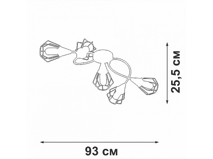 Потолочная люстра Vitaluce V3037 V3037-0/5PL