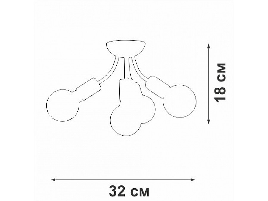 Потолочная люстра Vitaluce V3927 V3927-1/4PL