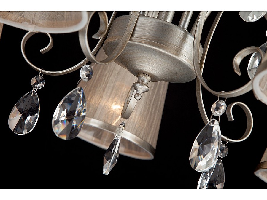 Потолочная люстра Eurosvet Liona 60065/5 серебро