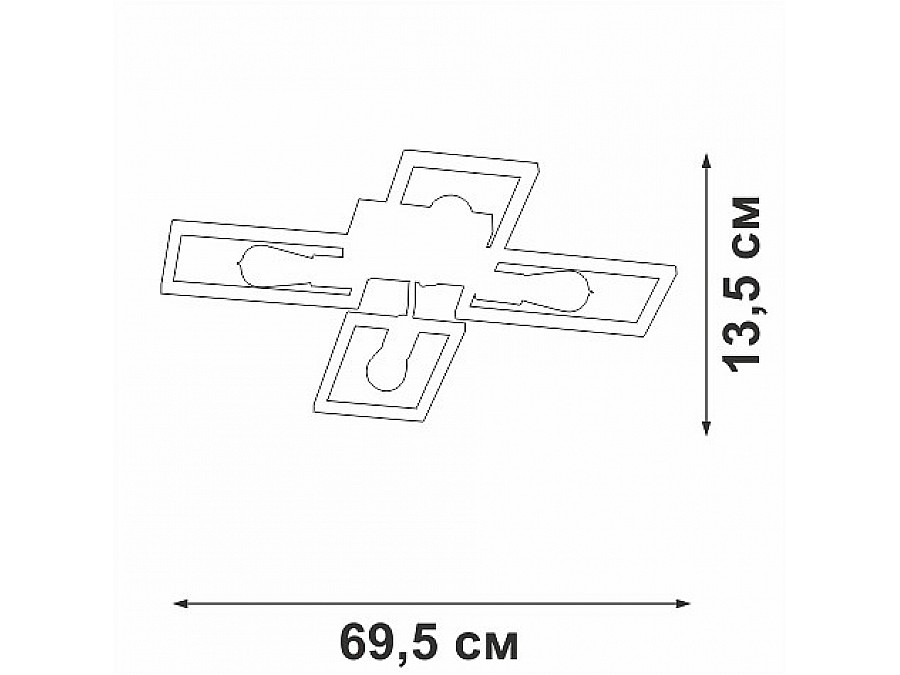 Потолочная люстра Vitaluce V3031 V3031-7/4PL