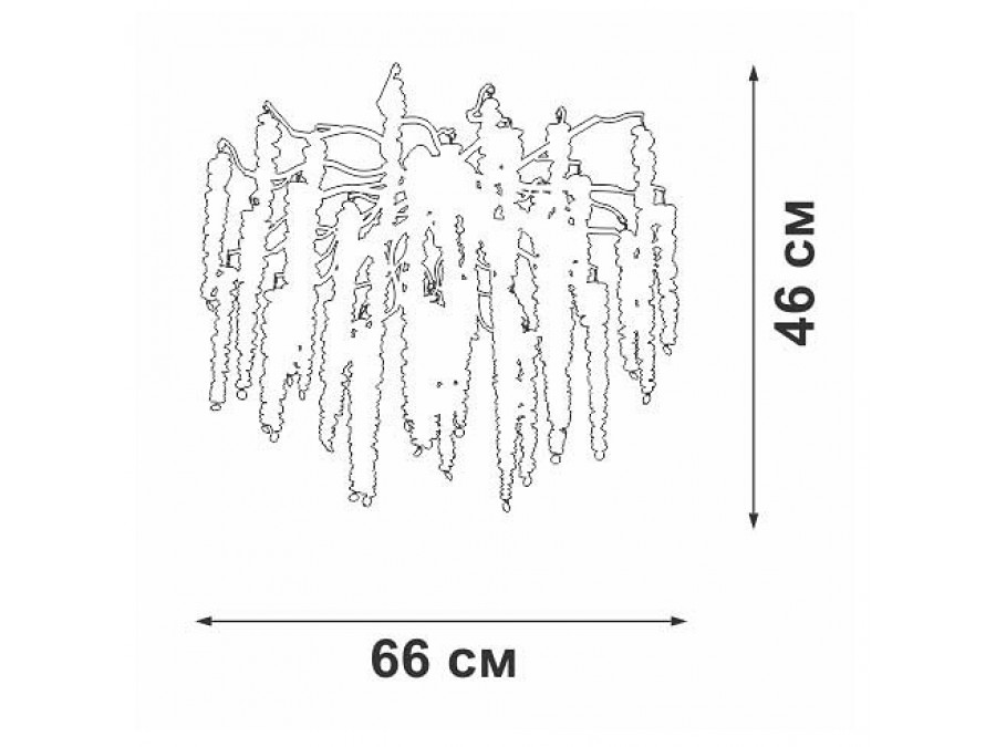 Потолочная люстра Vitaluce V2855 V2855-1/7PL