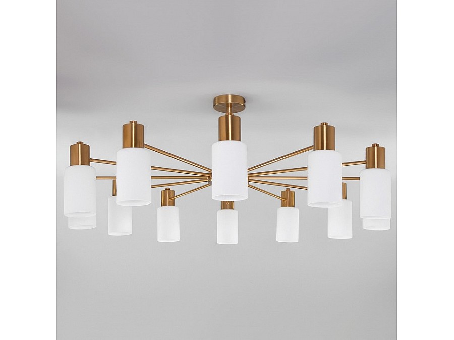 Потолочная люстра Eurosvet Vegga 70160/12 латунь Smart