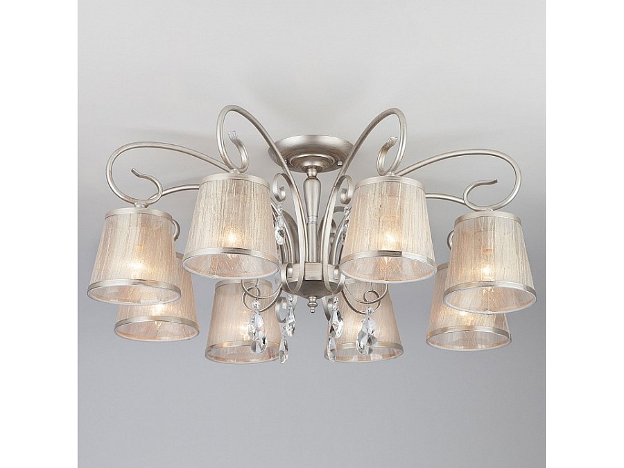 Потолочная люстра Eurosvet Liona 60065/8 серебро