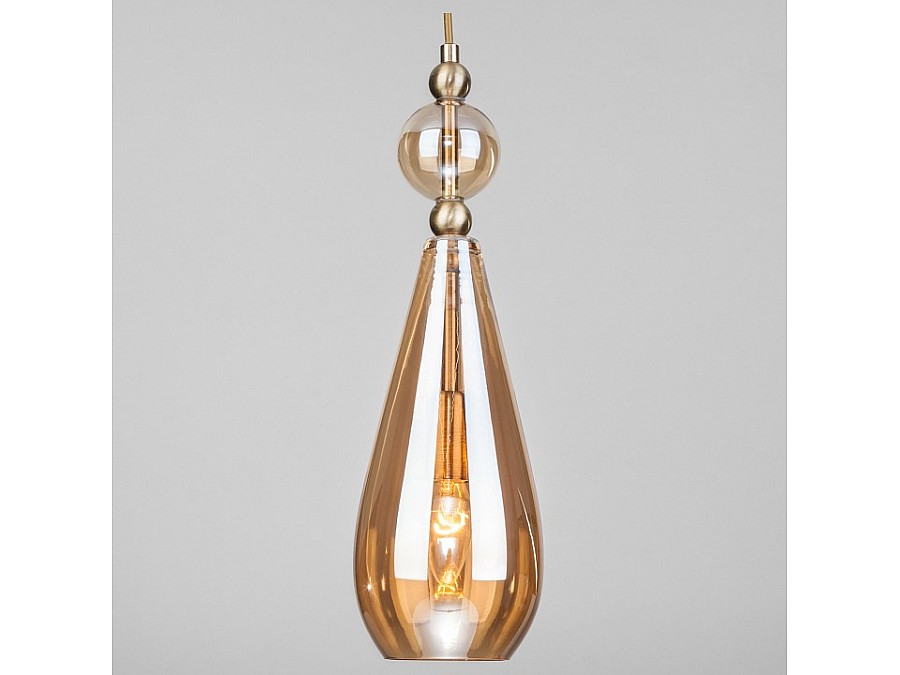 Подвесной светильник Eurosvet Ilario 50202/1 янтарный