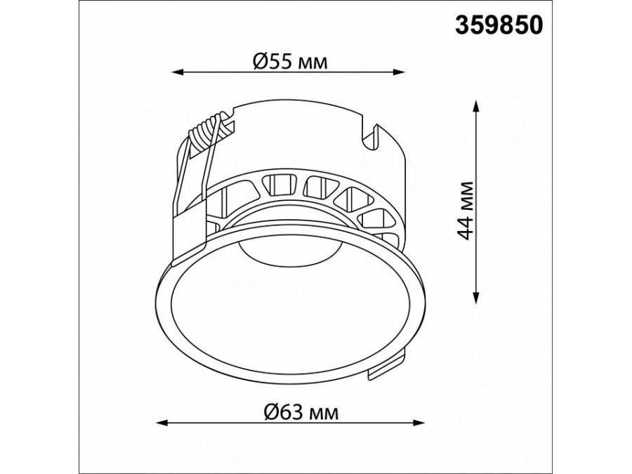 Встраиваемый светильник Novotech NOVA 359850