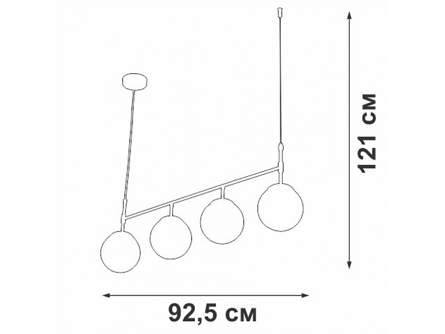 Подвесной светильник Vitaluce V46920 V46920-8/4S