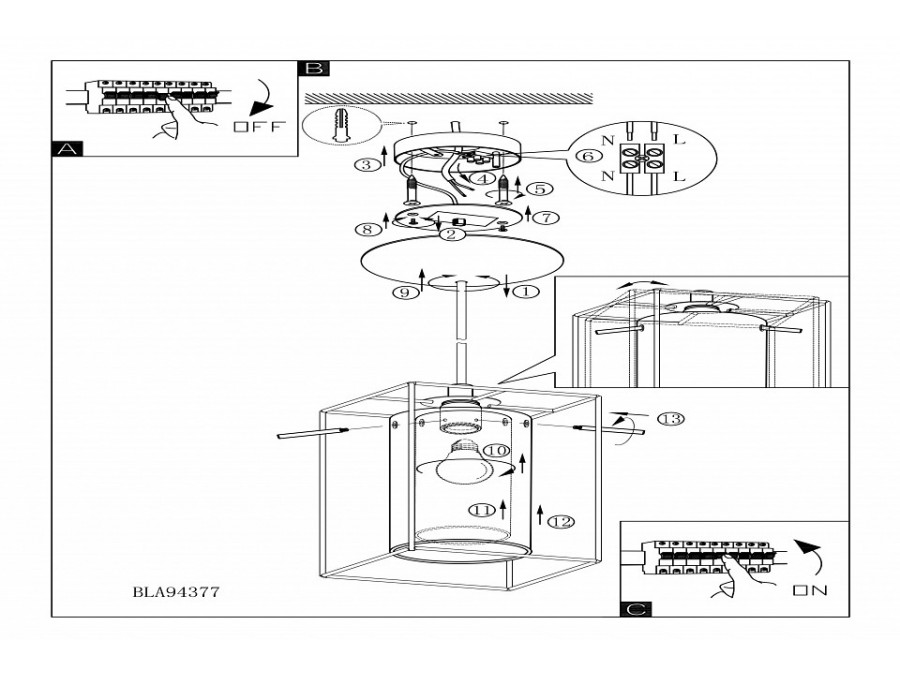 Подвесной светильник Eglo Loncino 1 94377