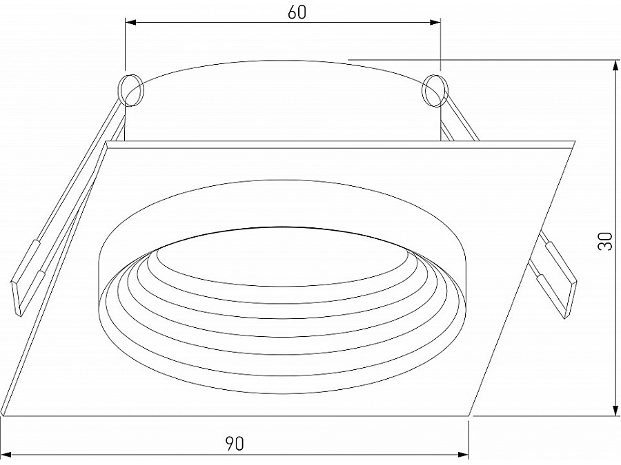 Встраиваемый светильник Elektrostandard Senso a064248