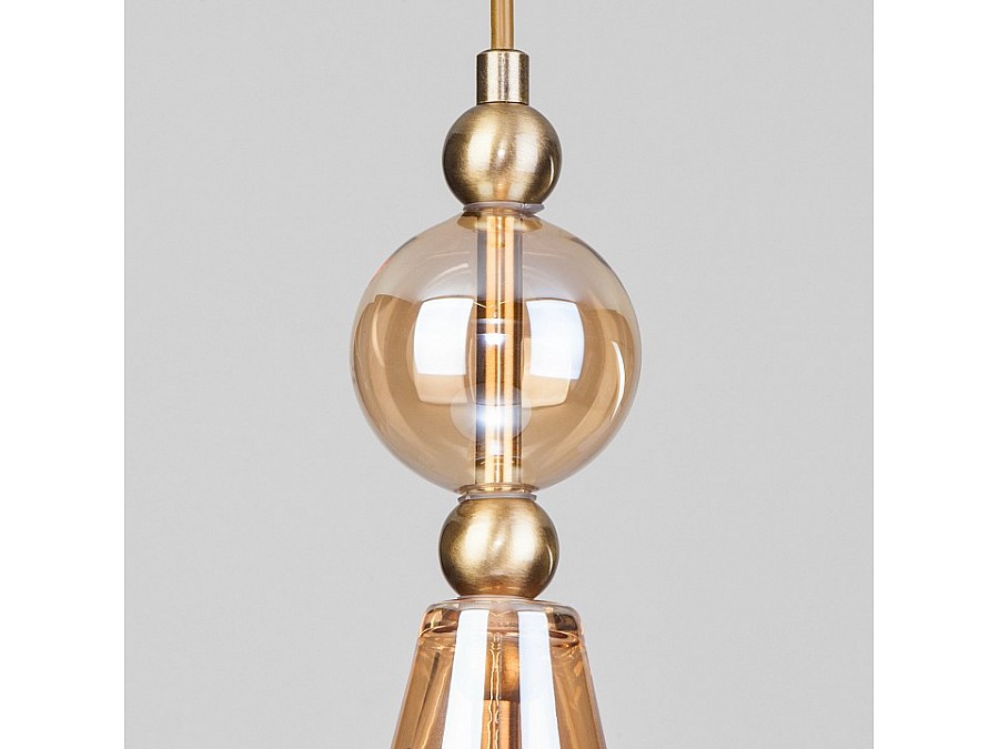 Подвесной светильник Eurosvet Ilario 50202/1 янтарный