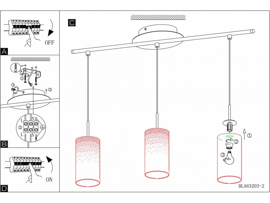 Подвесной светильник Eglo Troy 3 85978