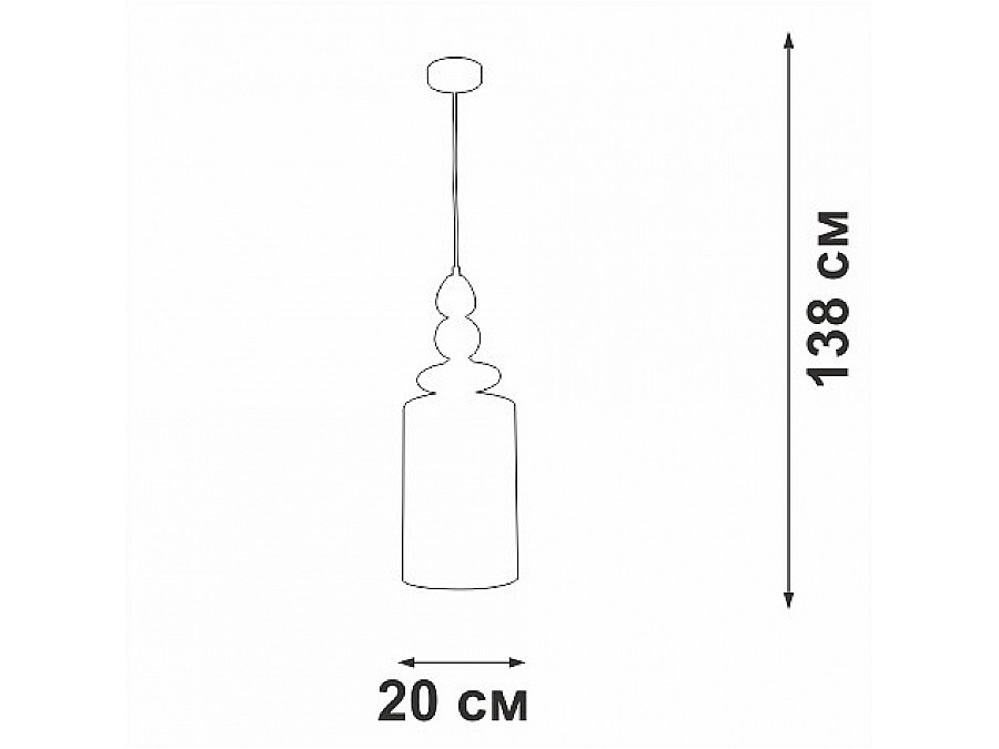 Подвесной светильник Vitaluce V2891 V2891-1/1S