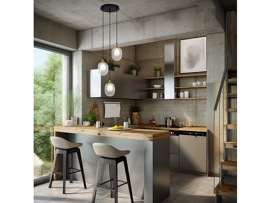 Подвесной светильник Eurosvet Spritz 70216/3 латунь