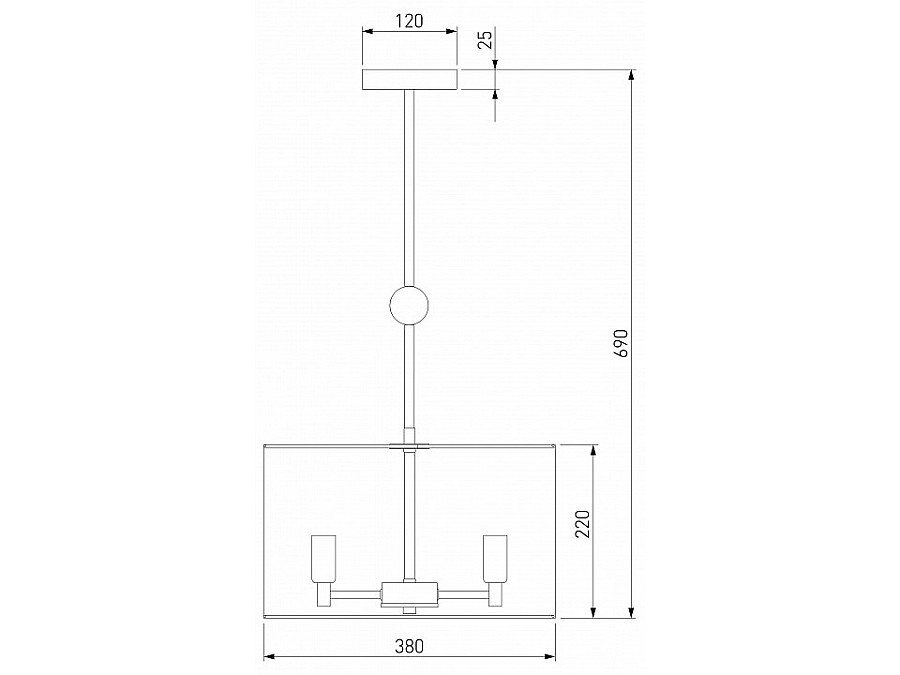 Светильник на штанге Eurosvet Brume 60174/3 латунь
