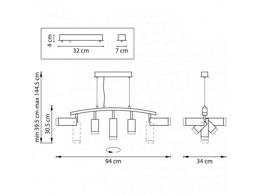Подвесной светильник Lightstar Rullo LR7353628730