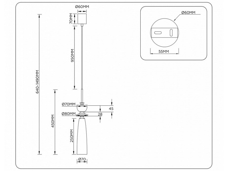 Подвесной светильник Ambrella Light LH LH75365