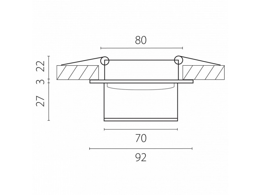 Встраиваемый светильник Lightstar Maturo GU10 072006