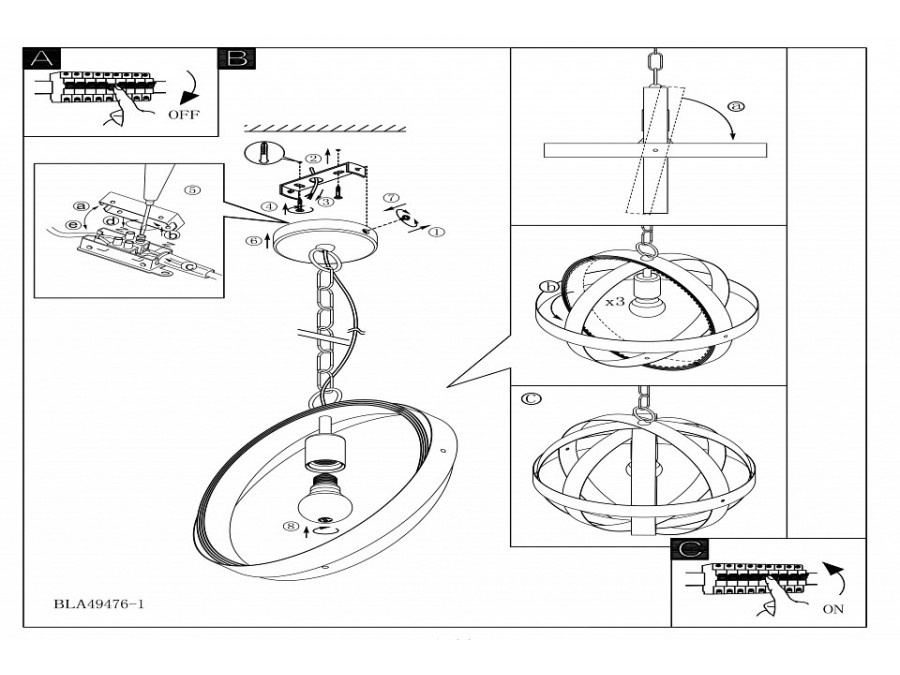 Подвесной светильник Eglo Westbury 49482