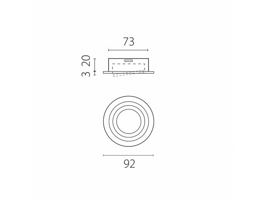 Встраиваемый светильник Lightstar Singo Base 011610