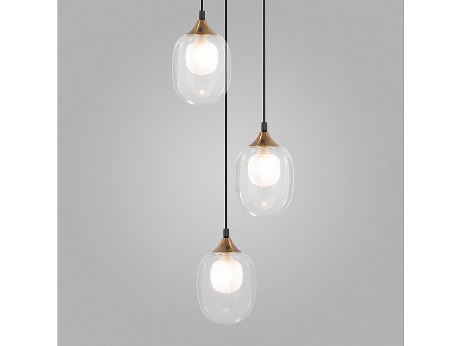 Подвесной светильник Eurosvet Spritz 70216/3 латунь