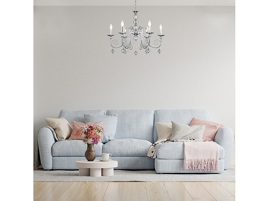 Подвесной светильник Escada Shine 678/6PL Chrome