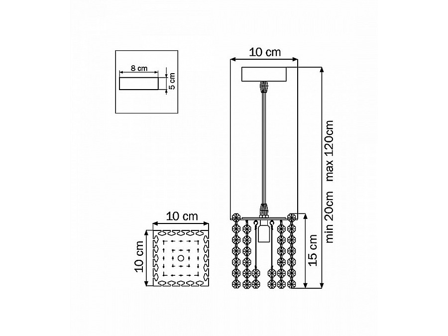 Подвесной светильник Lightstar Cristallo 795412