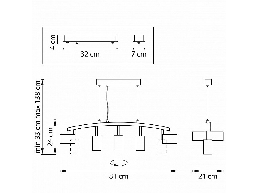 Подвесной светильник Lightstar Rullo LR735305