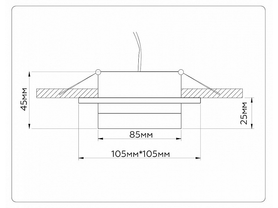 Встраиваемый светильник Ambrella Light TN TN52421