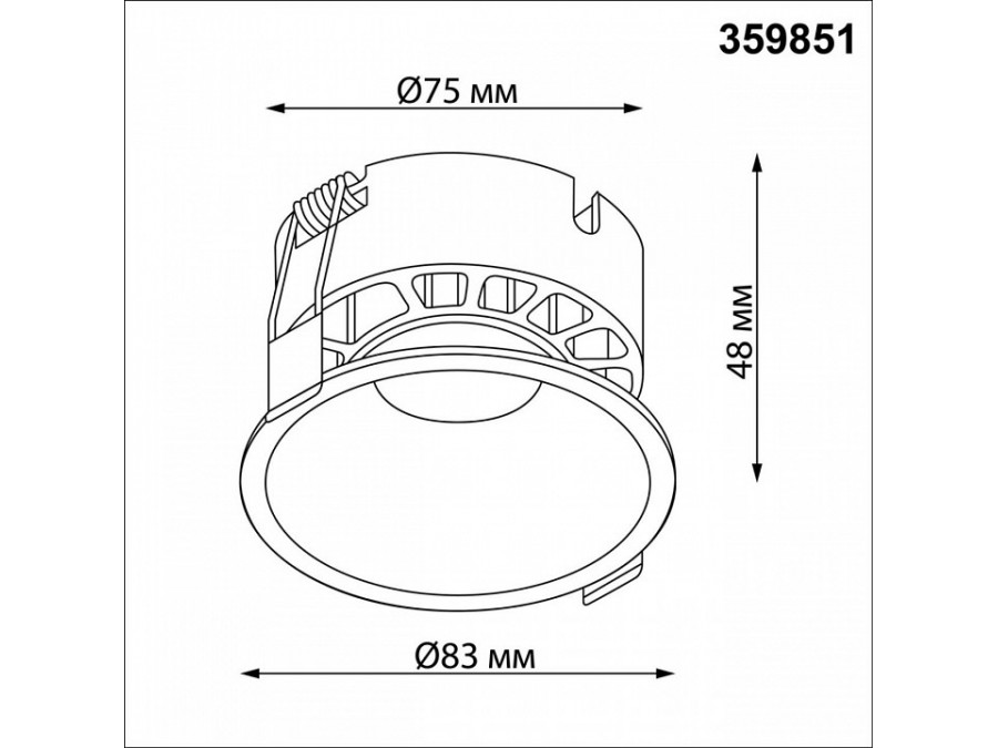 Встраиваемый светильник Novotech NOVA 359851