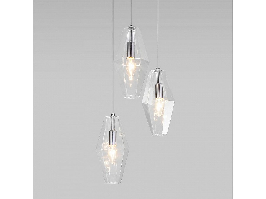 Подвесной светильник Eurosvet Prism 50236/3 прозрачный