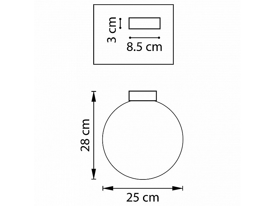 Накладной светильник Lightstar Globo 812033