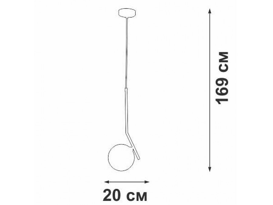Подвесной светильник Vitaluce V25690 V25690-1/1S