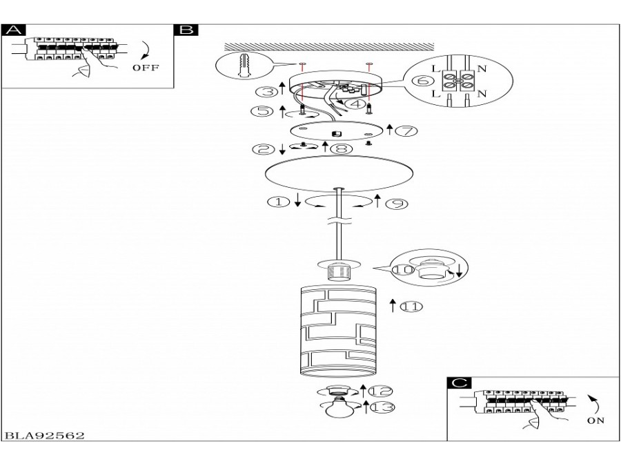 Подвесной светильник Eglo Bayman 92562