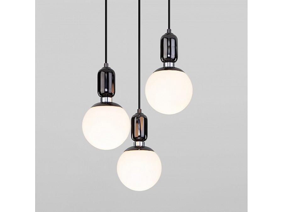 Подвесной светильник Eurosvet Bubble 50151/3 черный жемчуг