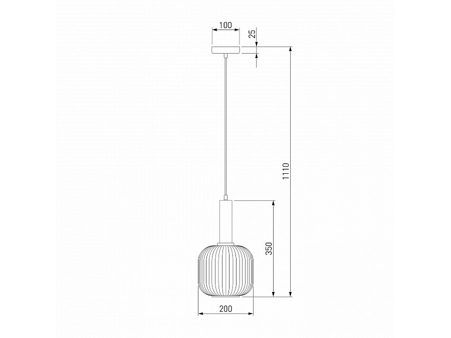 Подвесной светильник Eurosvet Bravo 50182/1 прозрачный