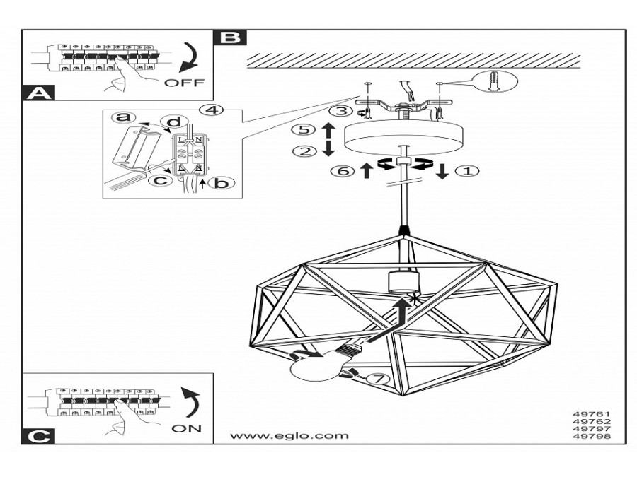 Подвесной светильник Eglo Embleton 49797