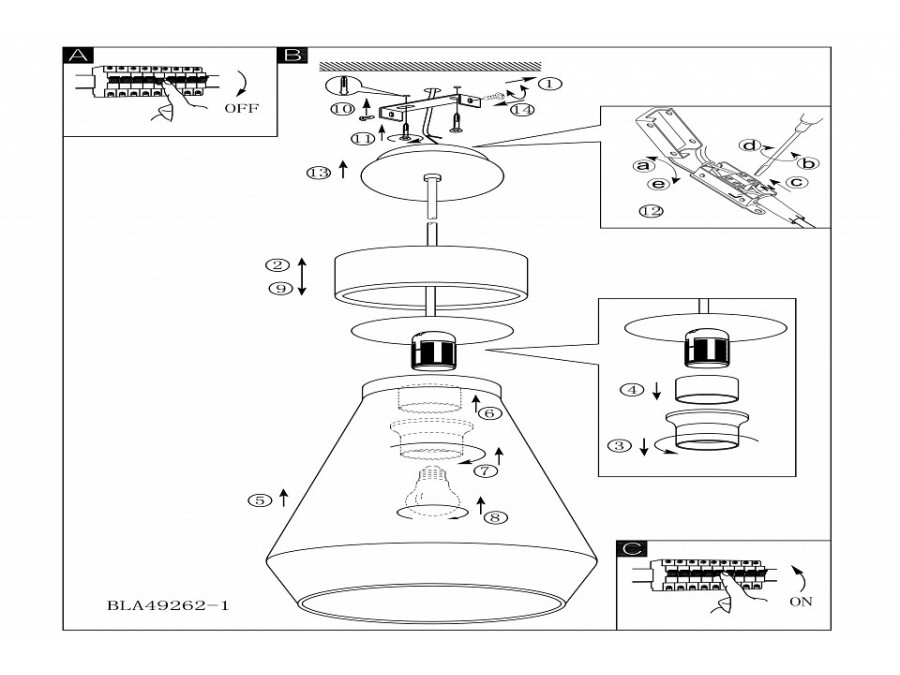 Подвесной светильник Eglo Brixham 49262