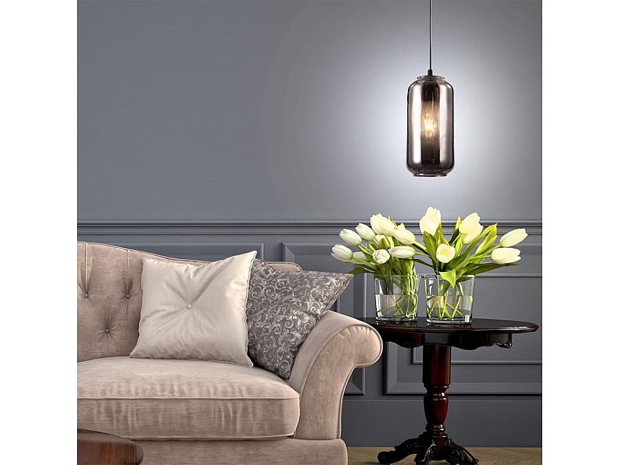 Подвесной светильник Escada Rise 10177/1S Black/Smoke