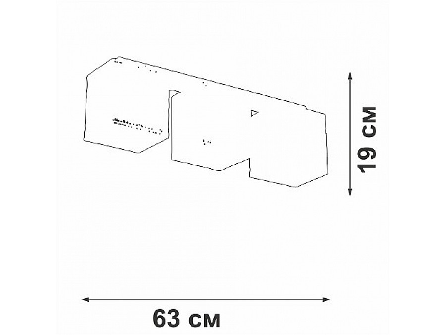 Накладной светильник Vitaluce V2879 V2879-1/3PL