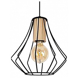 Подвесной светильник Imex MD.9050 MD.9050-1-P-BK+WOOD