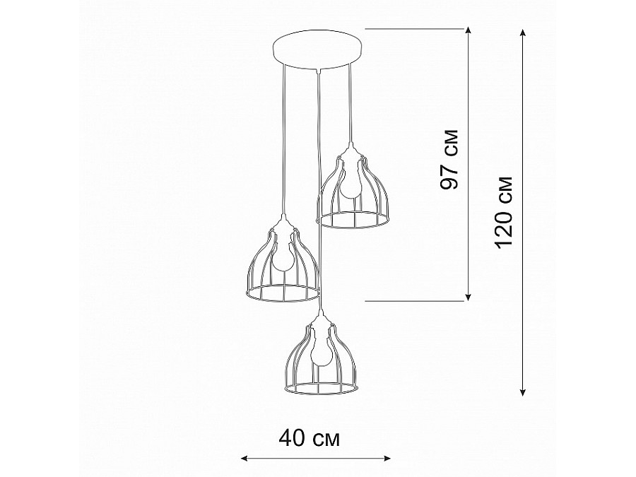 Подвесной светильник Vitaluce V3102 V3102-1/3S