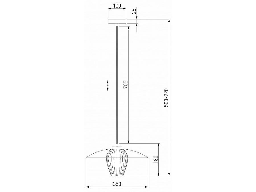 Подвесной светильник Eurosvet Kamari 50259/1 белый/прозрачный