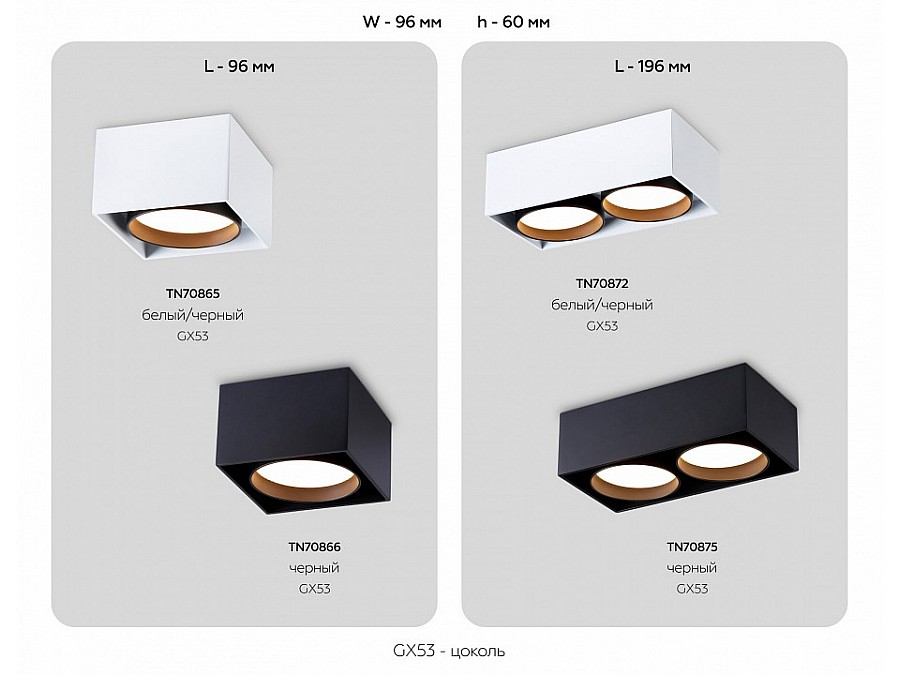 Накладной светильник Ambrella Light TN TN70866