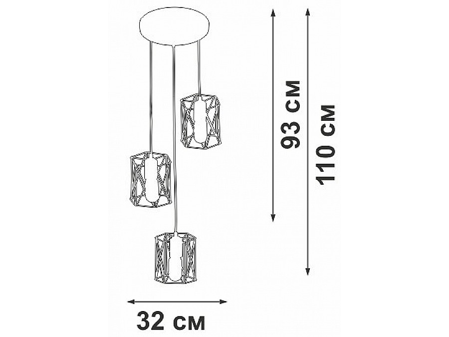 Подвесной светильник Vitaluce V4382 V43820-0/3S
