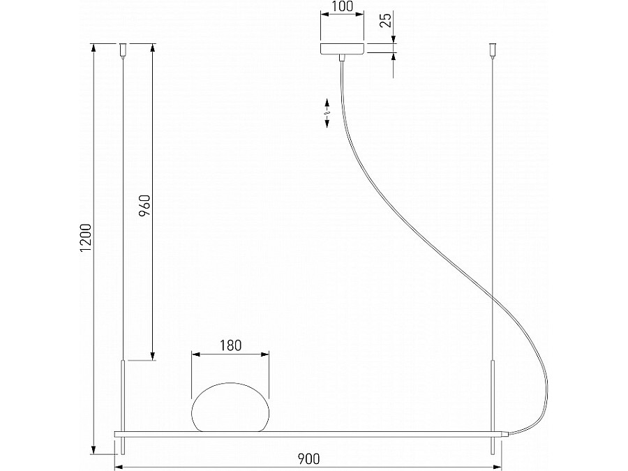 Подвесной светильник Eurosvet Stair 70145/1 черный